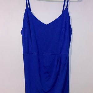 blue womens body-con dress